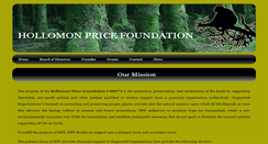 Desktop Screenshot of hollomonpricefoundation.org