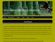 Tablet Screenshot of hollomonpricefoundation.org